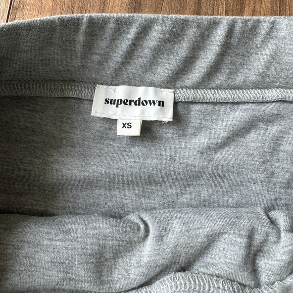 Superdown Grey Arden Ruched Mini Dress XS - Picture 4 of 4